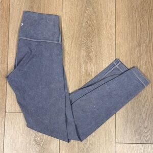 lululemon Wunder Under High Rise 28” Leggings Size 6 Snow Washed Luna